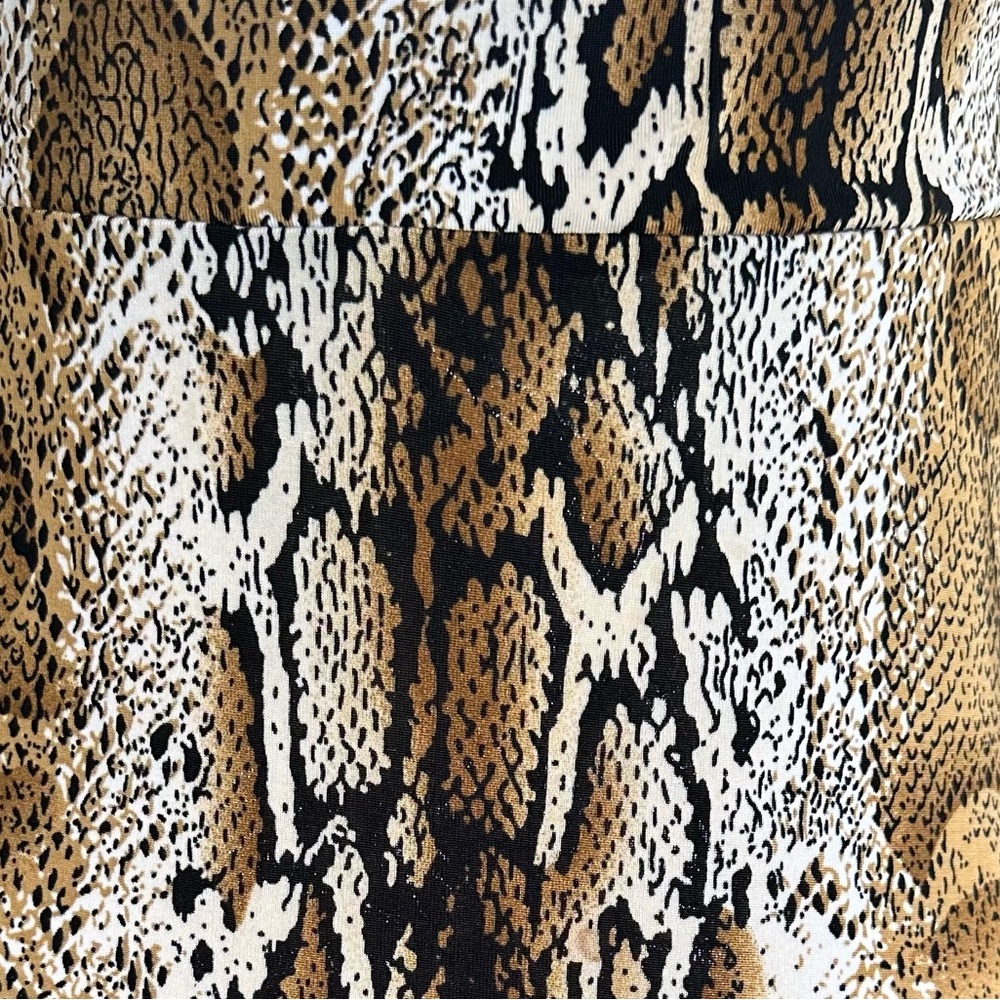 Stretch Snake print Maxi Skirt Small Summer Beach Vacation Festival Bohemian - Picture 3 of 3